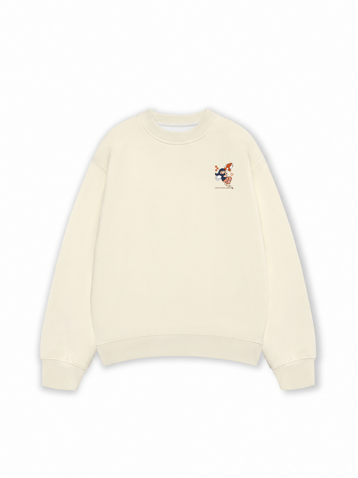 Áo Sweater Nỉ Hai Da Nạp Lại Năng Lượng