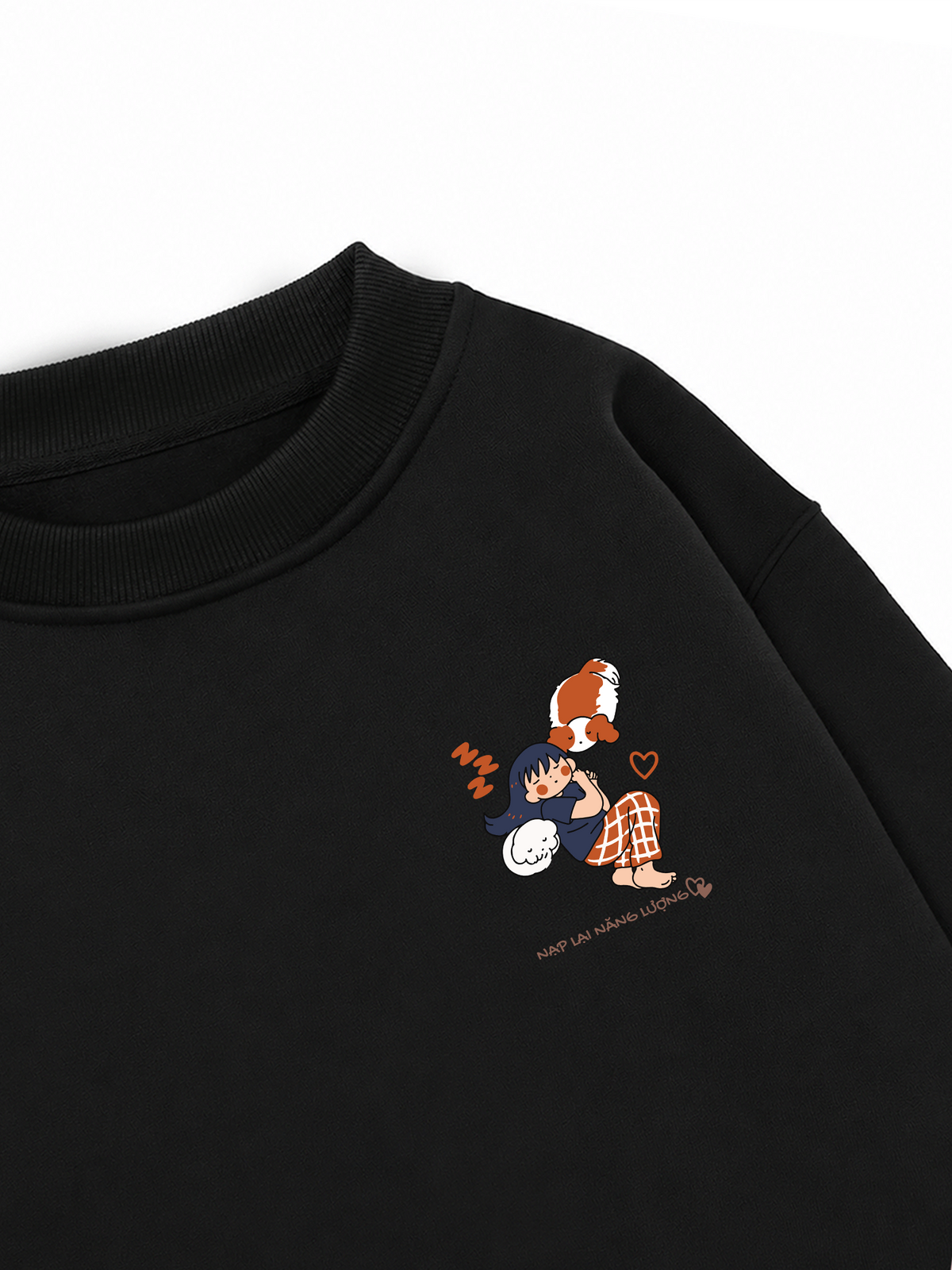 Áo Sweater Nỉ Hai Da Nạp Lại Năng Lượng