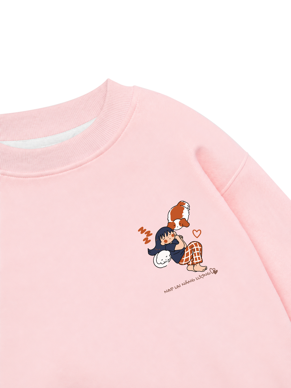Áo Sweater Nỉ Hai Da Nạp Lại Năng Lượng