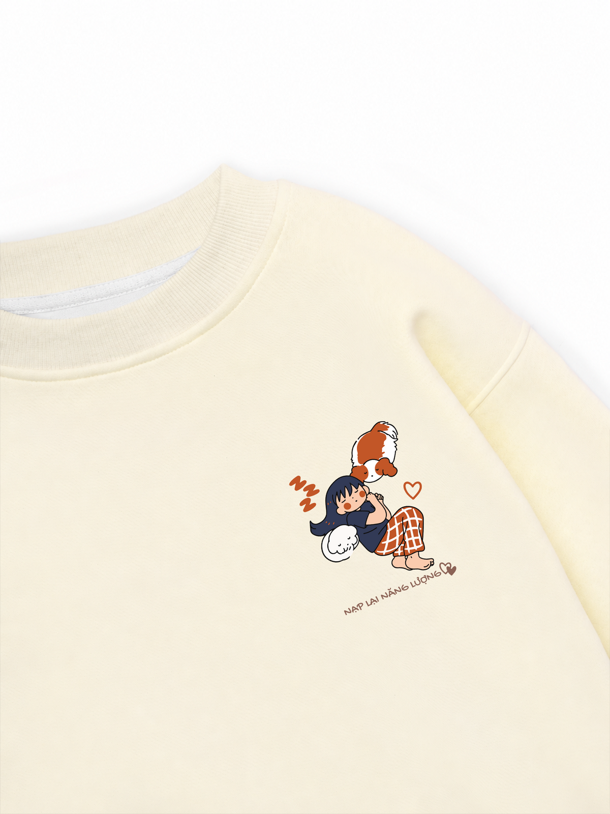 Áo Sweater Nỉ Hai Da Nạp Lại Năng Lượng