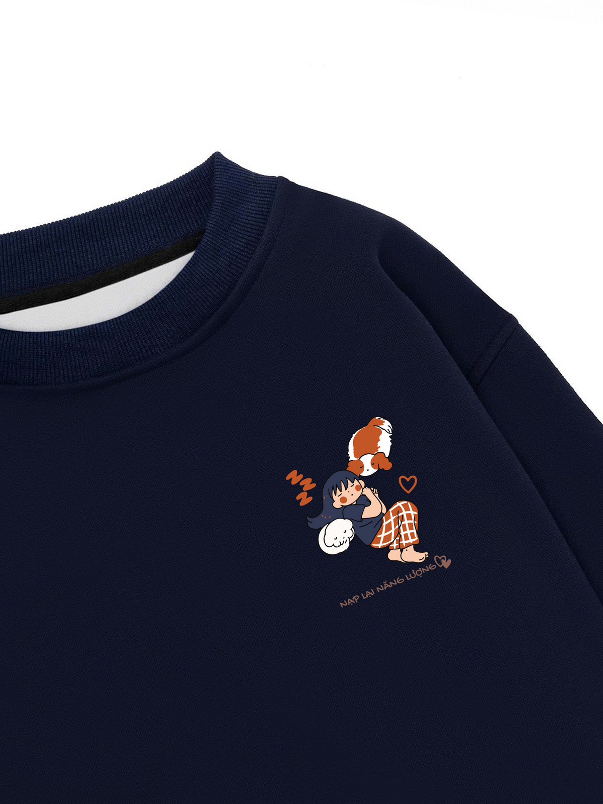Áo Sweater Nỉ Hai Da Nạp Lại Năng Lượng