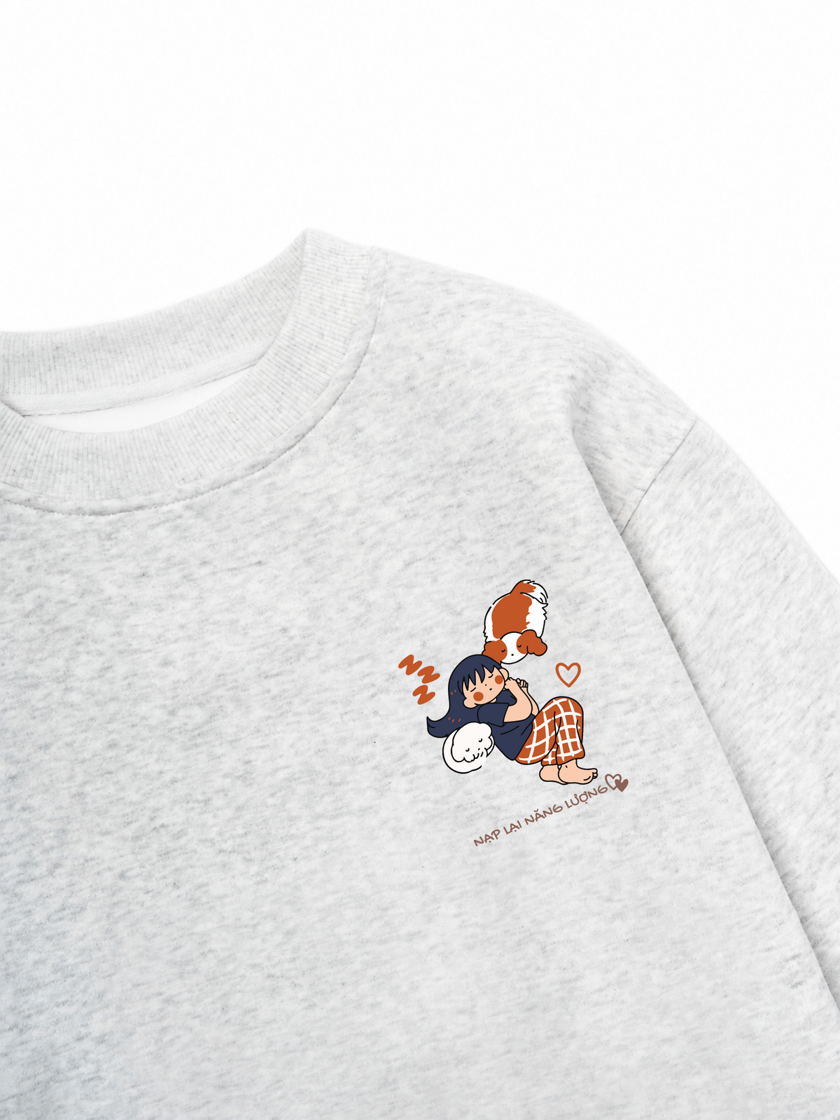 Áo Sweater Nỉ Hai Da Nạp Lại Năng Lượng