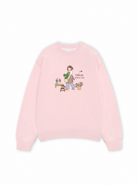 Áo Sweater Nỉ Hai Da Thích Trồng Cây