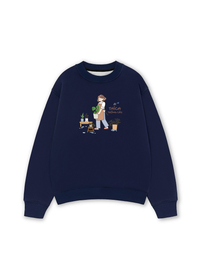 Áo Sweater Nỉ Hai Da Thích Trồng Cây
