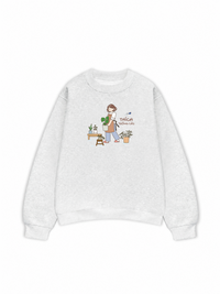 Áo Sweater Nỉ Hai Da Thích Trồng Cây