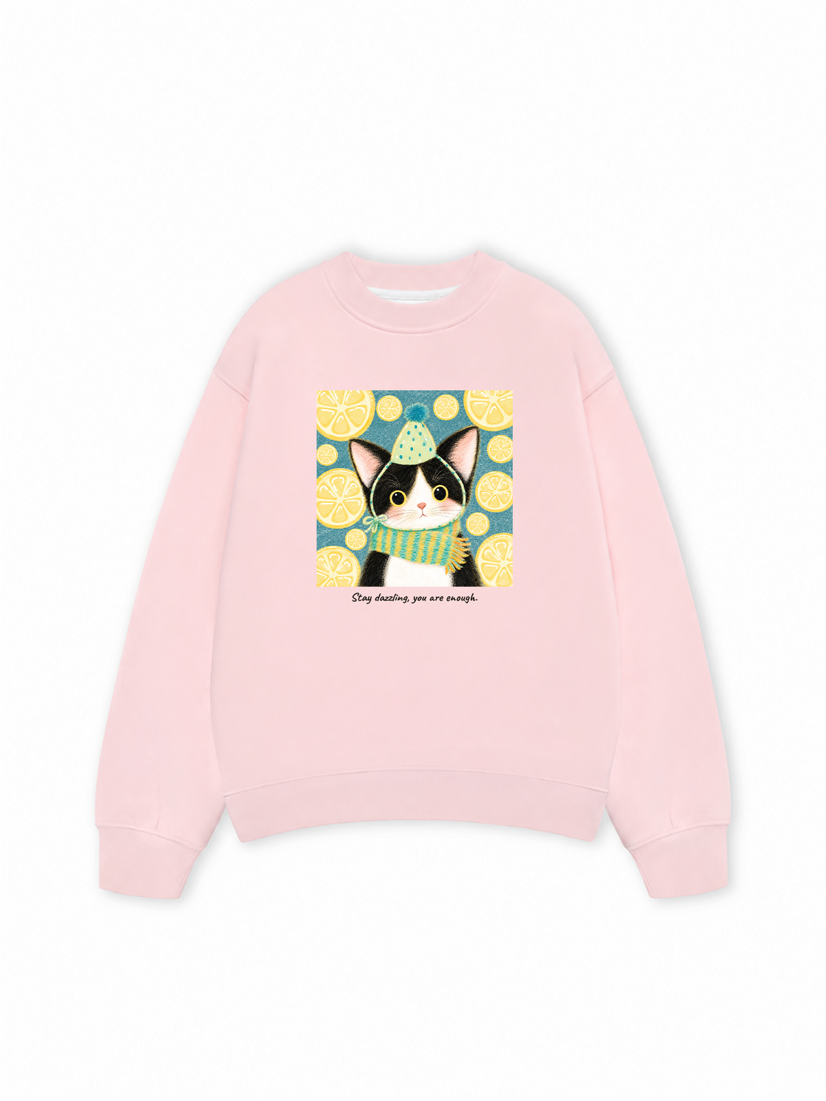 Áo Sweater Nỉ Hai Da Lemon Reverie Meow