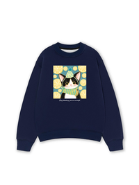 Áo Sweater Nỉ Hai Da Lemon Reverie Meow