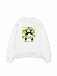 Áo Sweater Nỉ Hai Da Lemon Reverie Meow