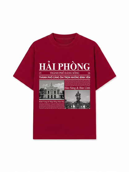 Áo Thun Relaxed Fit Thành Phố Đáng Sống