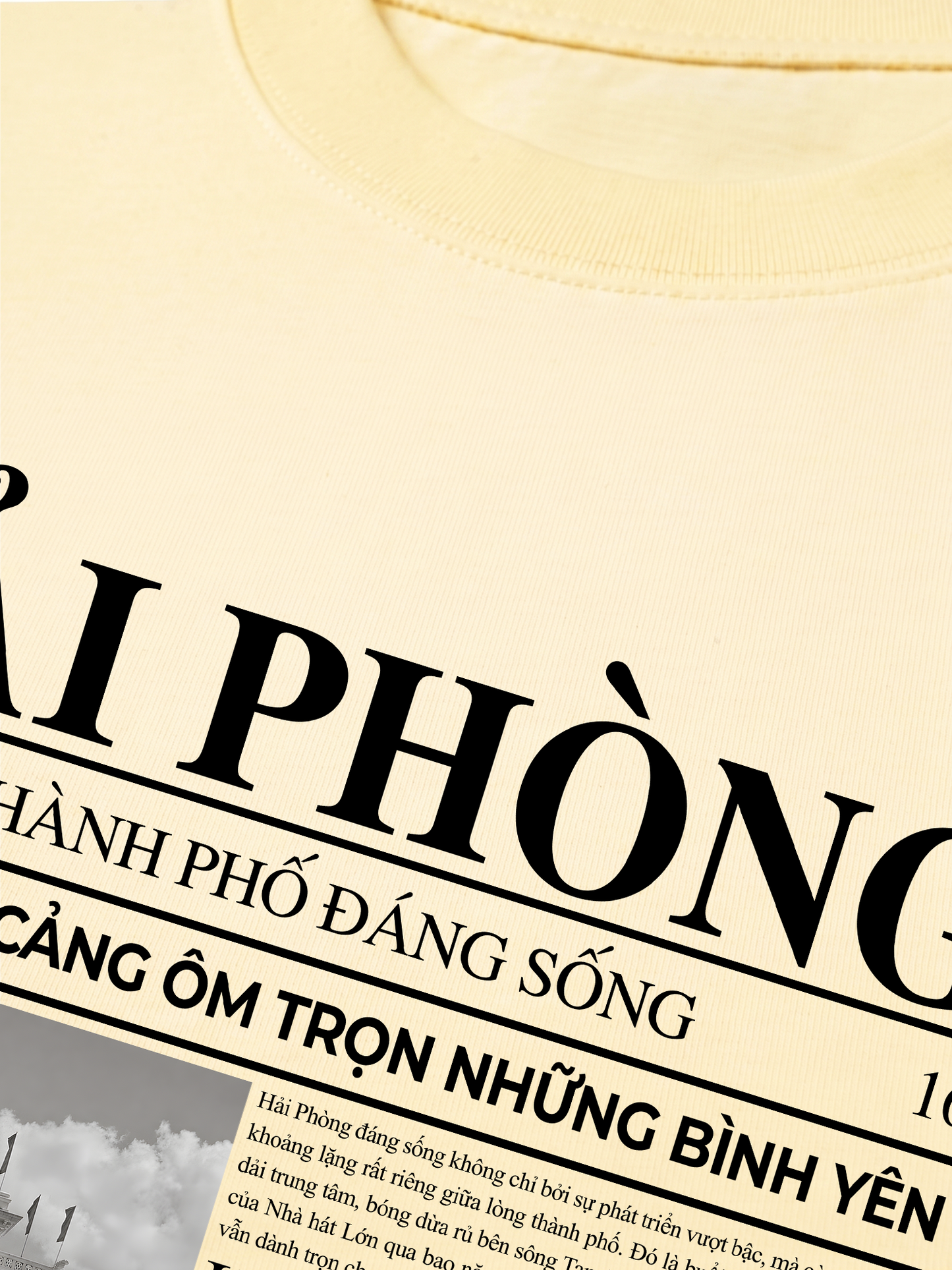 Áo Thun Relaxed Fit Thành Phố Đáng Sống