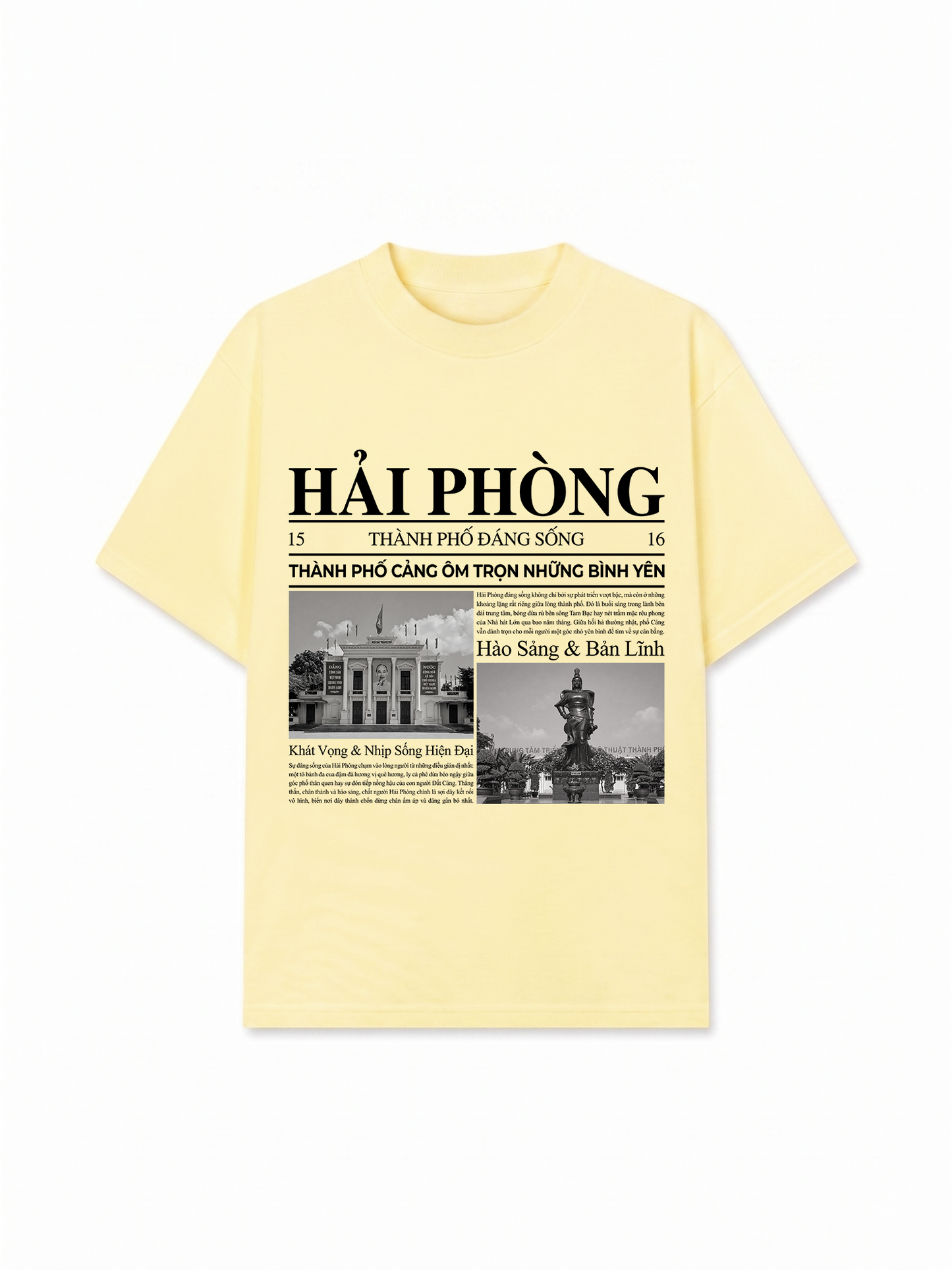 Áo Thun Relaxed Fit Thành Phố Đáng Sống