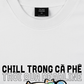 Áo Thun Relaxed Fit Hội Mèo Chill trong Cà Phê