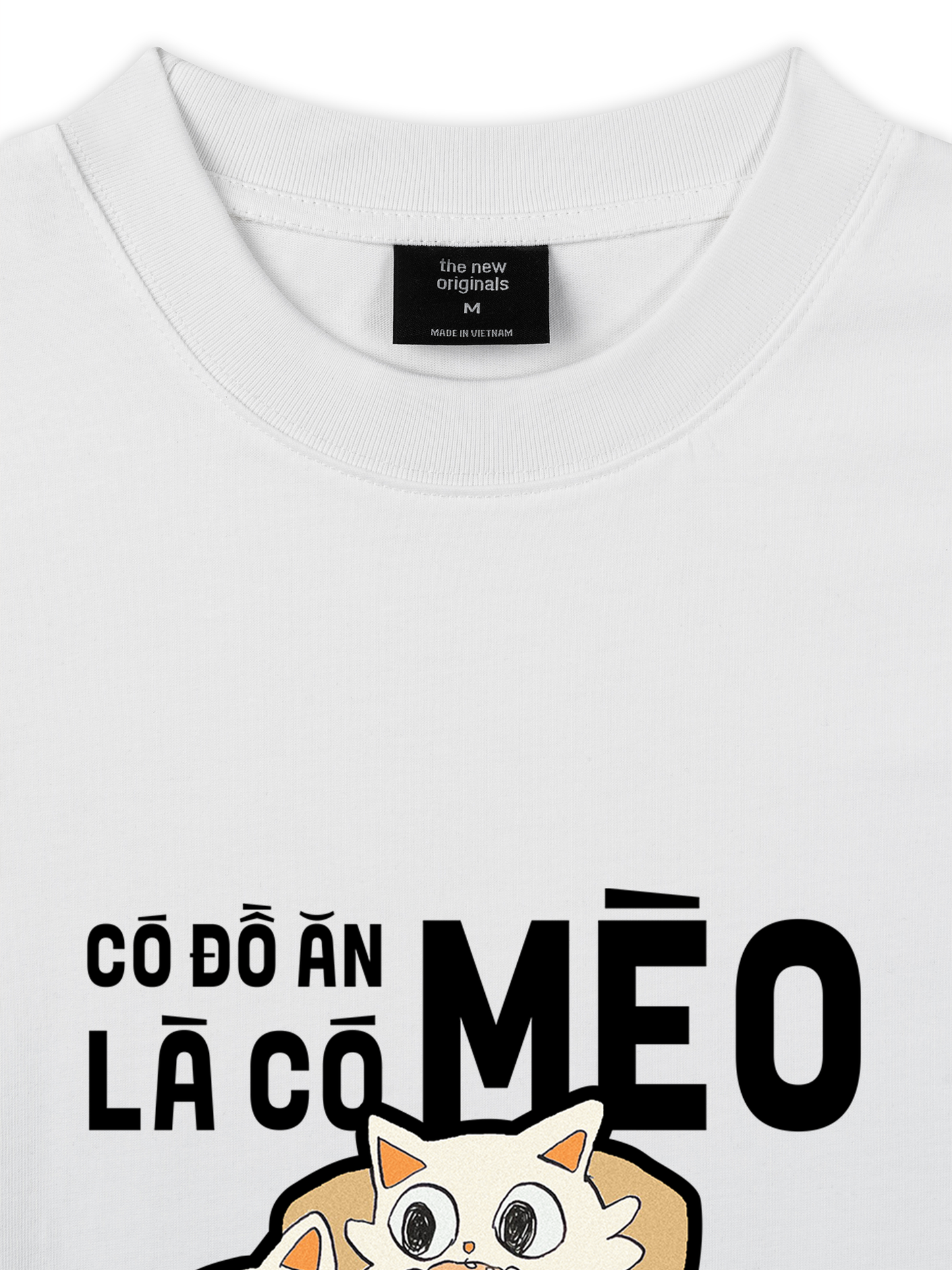 Áo Thun Relaxed Fit Hội Mèo Hăm Ăn