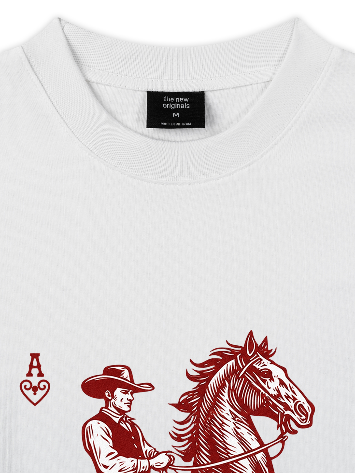 Áo Thun Relaxed Fit The Bad Horse Ace of Heart