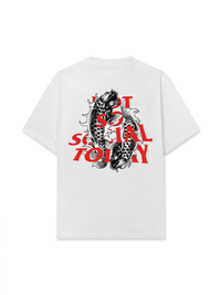 Áo Thun Relaxed Fit Not So Social Today Dark Koi Harmony
