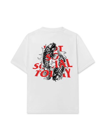 Áo Thun Relaxed Fit Not So Social Today Dark Koi Harmony