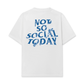 Áo Thun Relaxed Fit Not So Social Today Blue Dragon