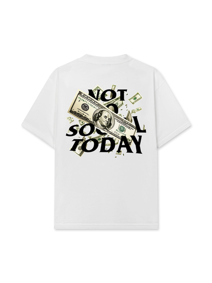 Áo Thun Relaxed Fit Not So Social Today Millionaires