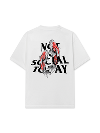 Áo Thun Relaxed Fit Not So Social Today Koi Harmony