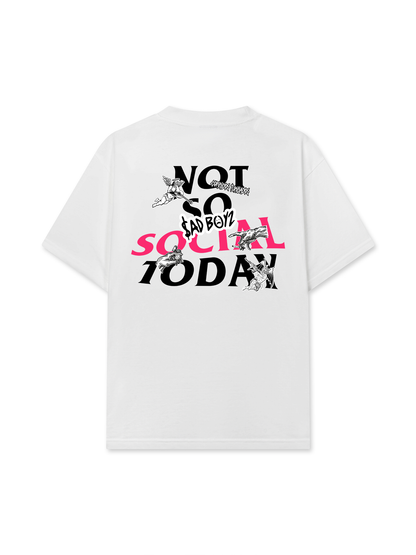 Áo Thun Relaxed Fit Not So Social Today Sad Boyz