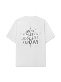 Áo Thun Relaxed Fit Not So Social Today Silver Glitter