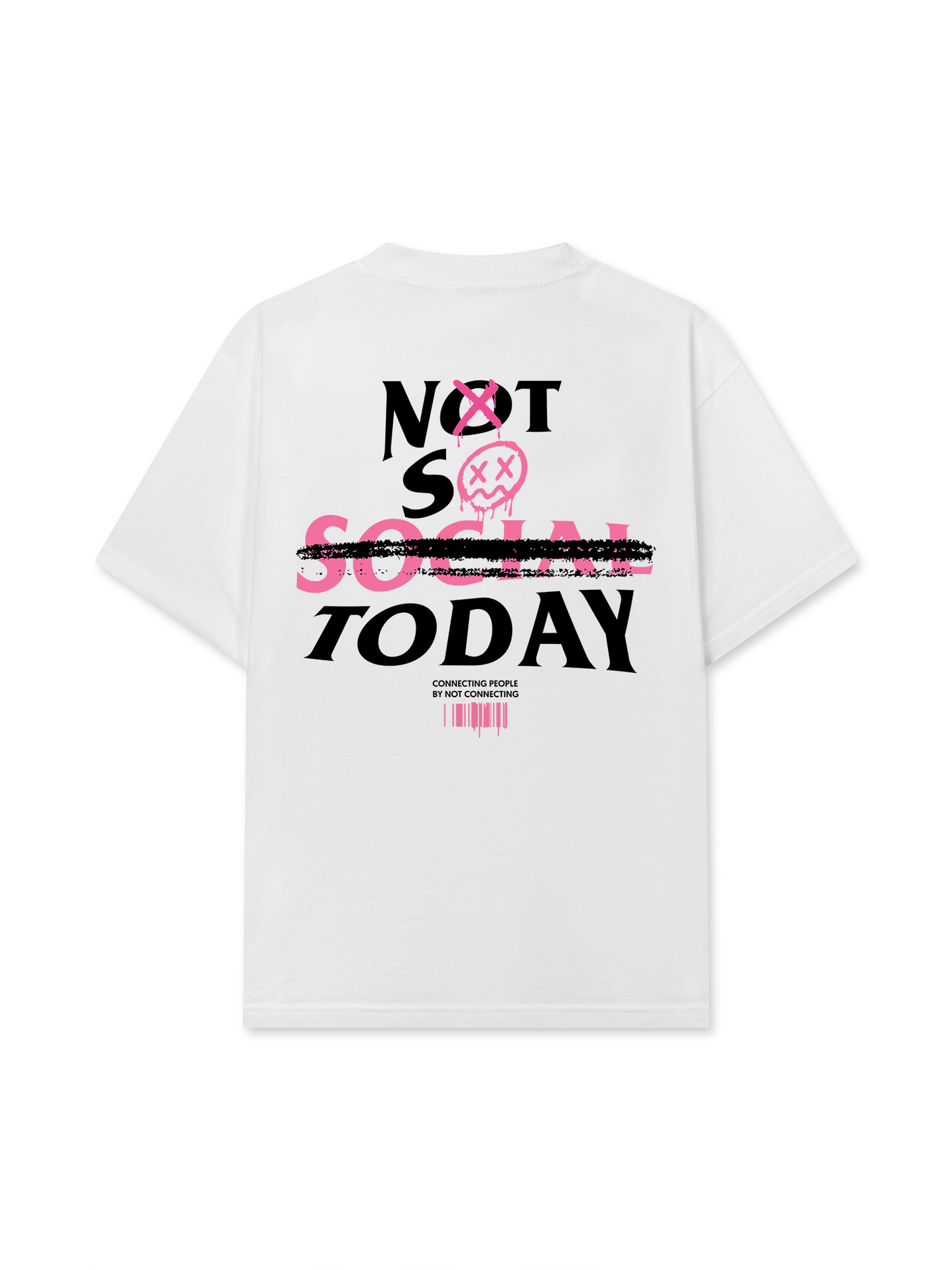Áo Thun Relaxed Fit Not So Social Today Sprayed