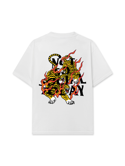 Áo Thun Relaxed Fit Not So Social Today Tiger Heat