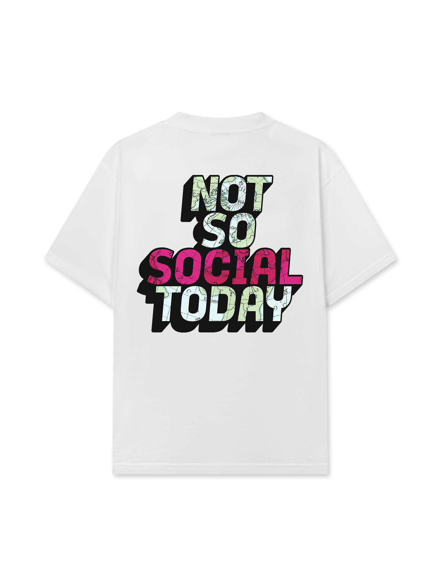 Áo Thun Relaxed Fit Not So Social Today Atlas State