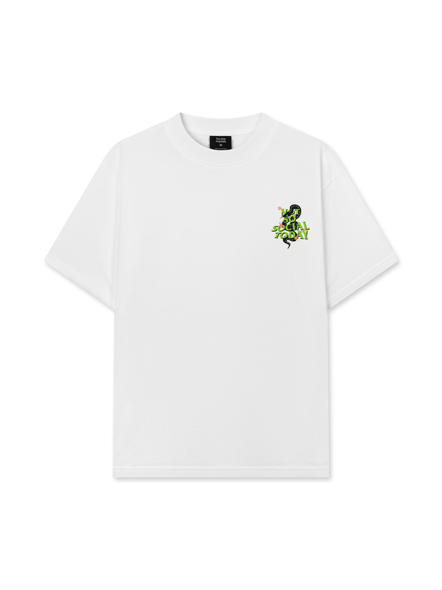 Áo Thun Relaxed Fit Not So Social Today Cherry Snake