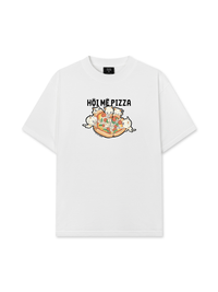 Áo Thun Relaxed Fit Hội Mèo Mê Pizza