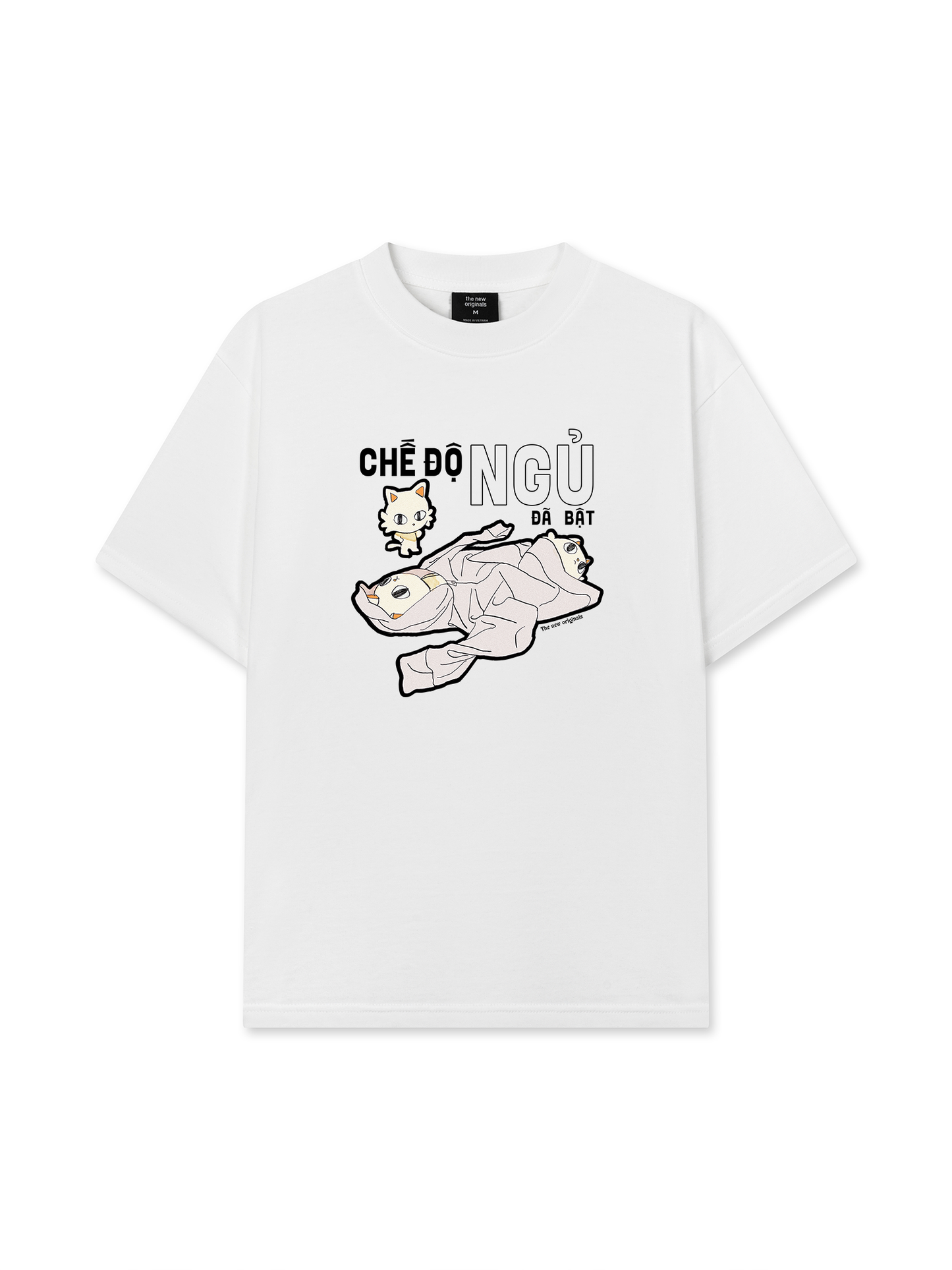 Áo Thun Relaxed Fit Hội Mèo Đi Ngủ