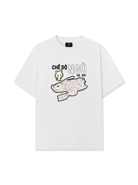 Áo Thun Relaxed Fit Hội Mèo Đi Ngủ