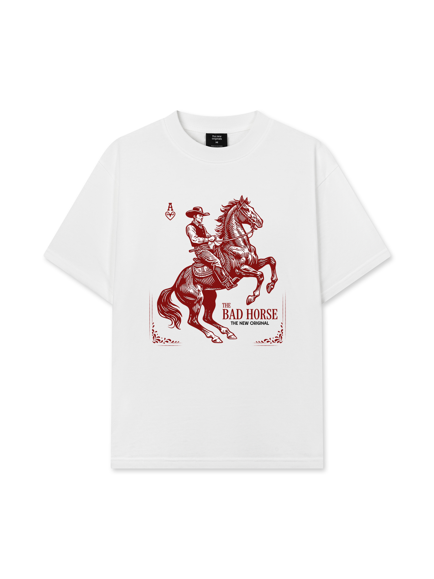 Áo Thun Relaxed Fit The Bad Horse Ace of Heart