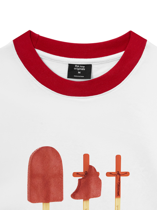 Áo Thun Ringer Relaxed Fit - JESUS SAVES