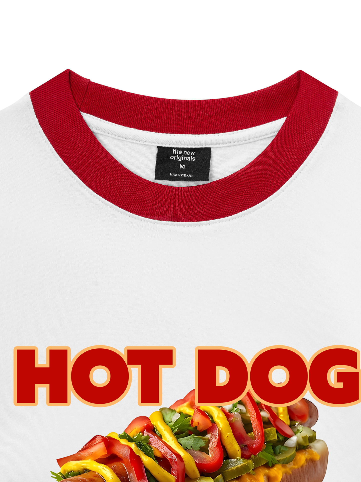 Áo Thun Ringer Relaxed Fit Foody Hot Dog