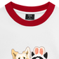 Áo Thun Ringer Relaxed Fit Animal Mood Bestie Puppy And Meow