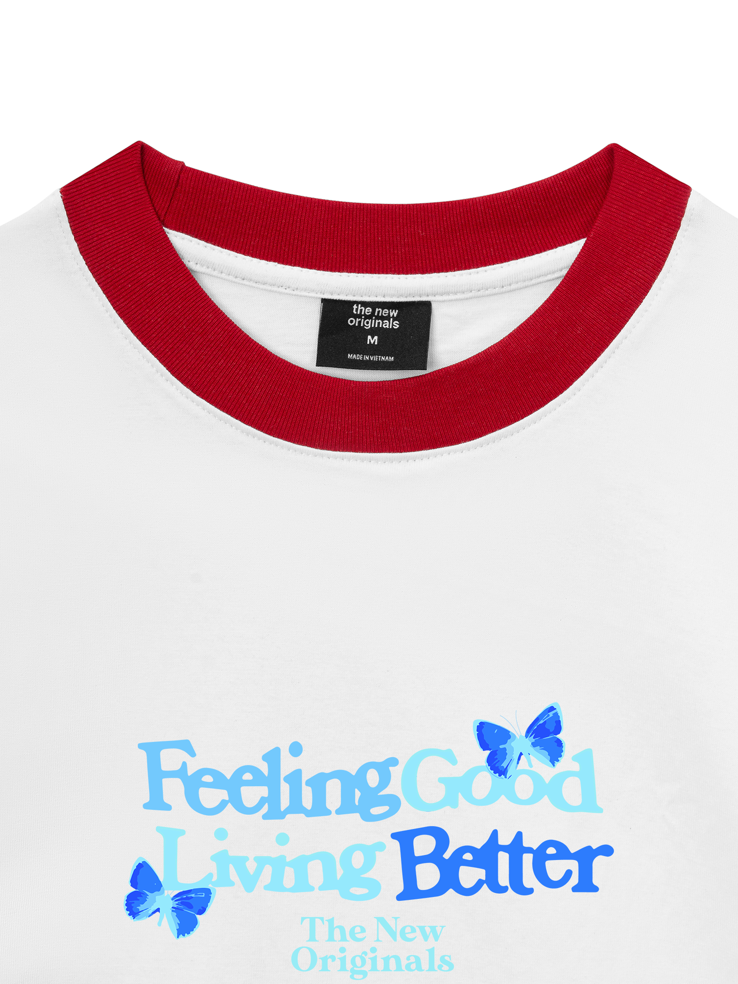 Áo Thun Ringer Relaxed Fit Be Bold Feeling Good Living Better