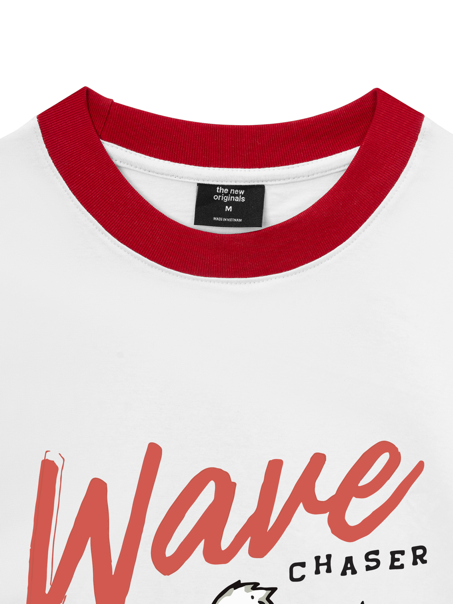 Áo Thun Ringer Relaxed Fit Ocean Duck Waves