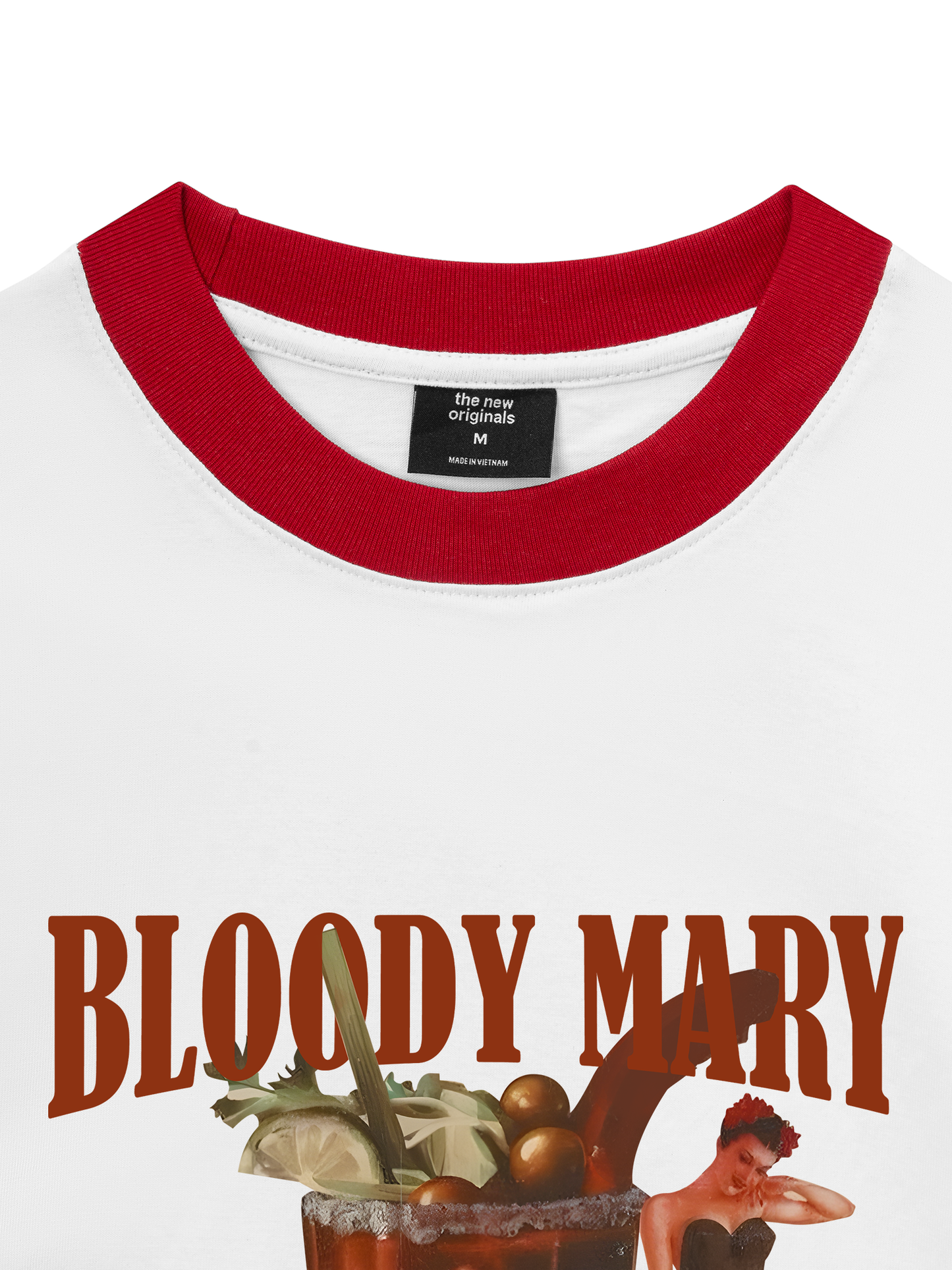 Áo Thun Ringer Relaxed Fit Fresh Bloody Mary