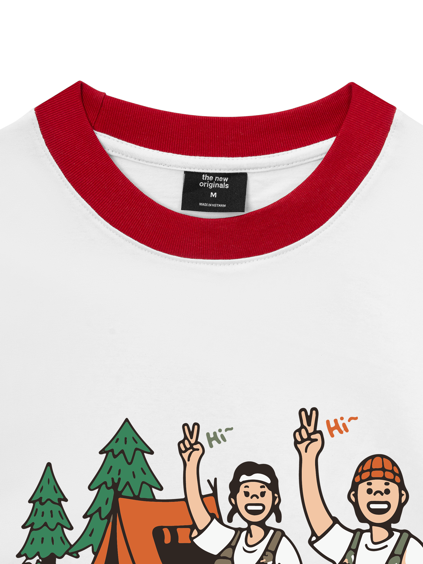 Áo Thun Ringer Relaxed Fit Go Camping