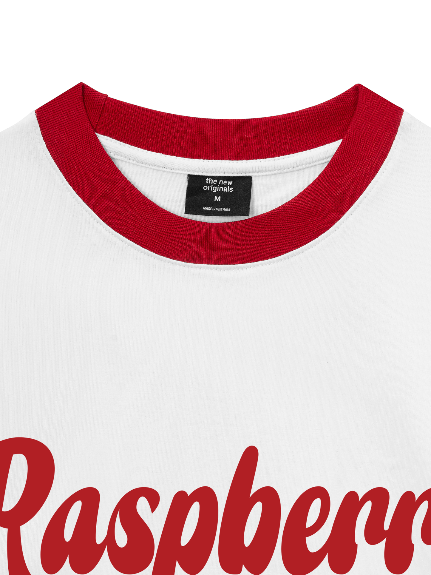 Áo Thun Ringer Relaxed Fit Summer Vibes Raspberry