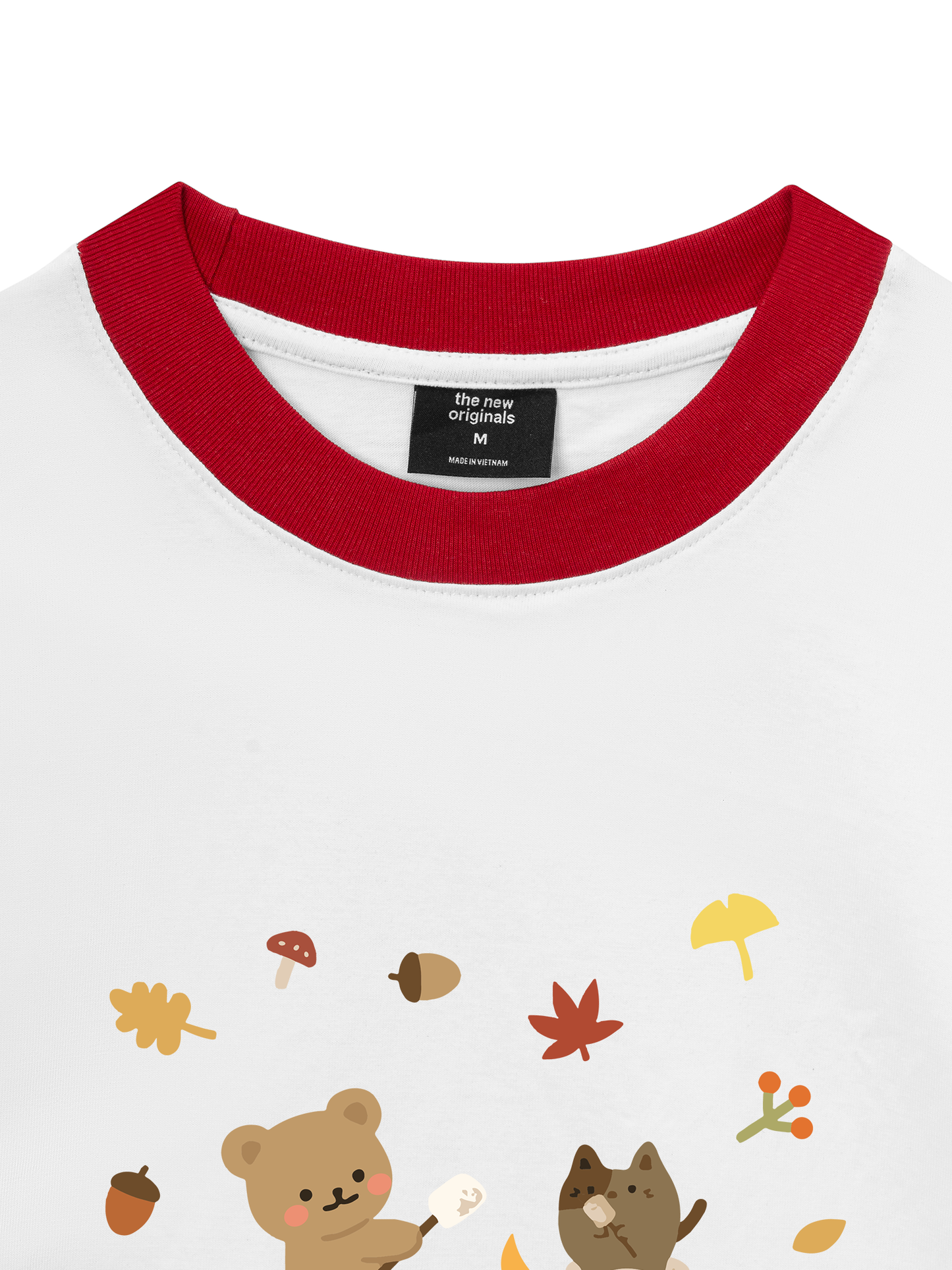 Áo Thun Ringer Relaxed Fit Autumn Vibes Autumn Leaves