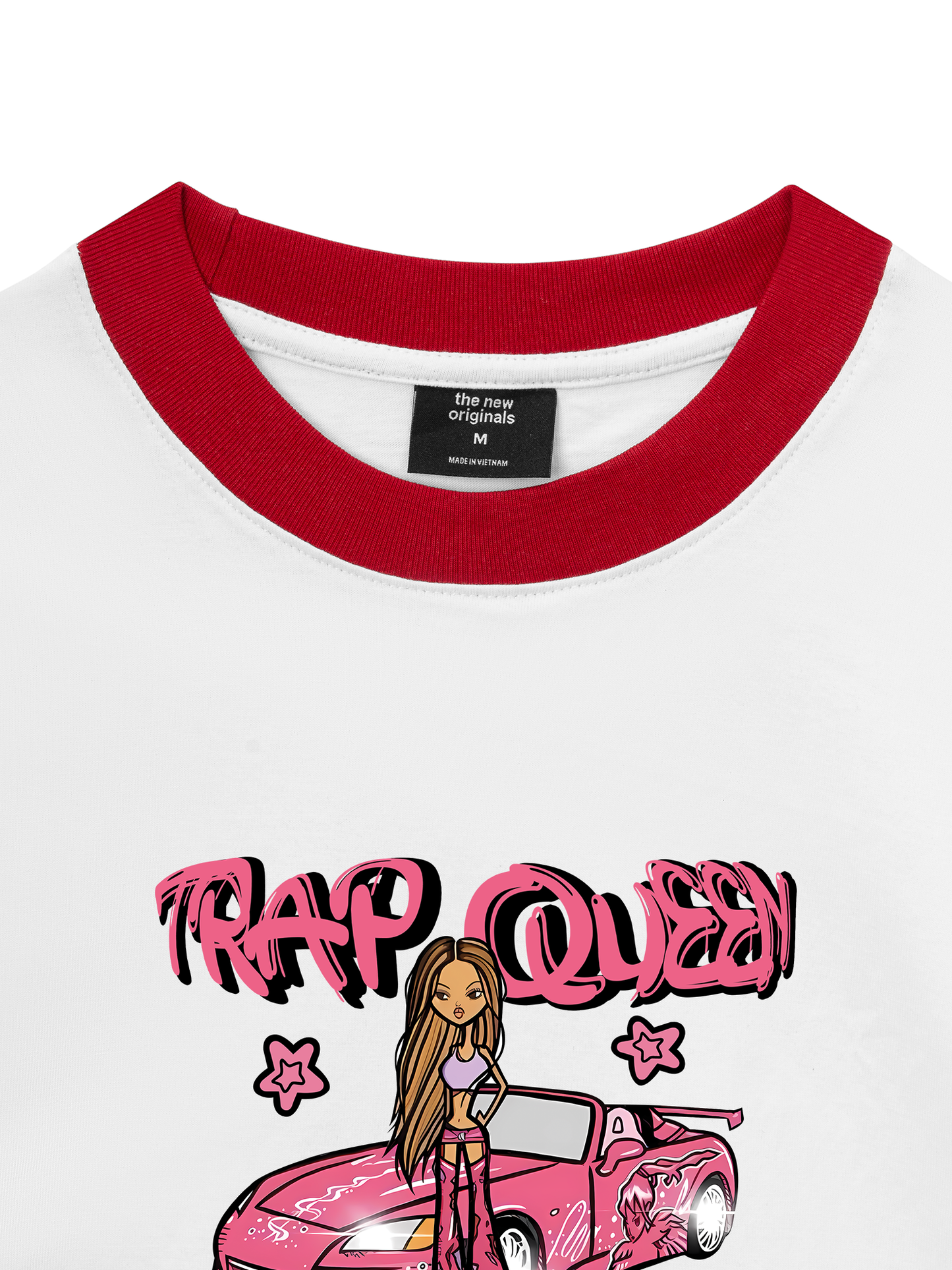 Áo Thun Ringer Relaxed Fit Weekend Trap Queen