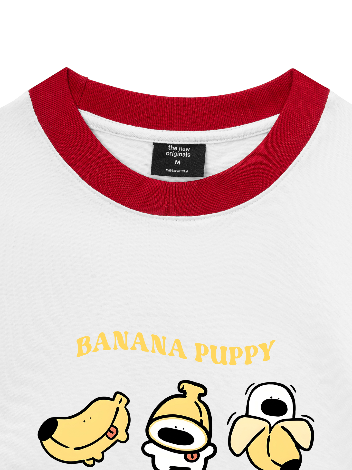 Áo Thun Ringer Relaxed Fit Banana Puppy