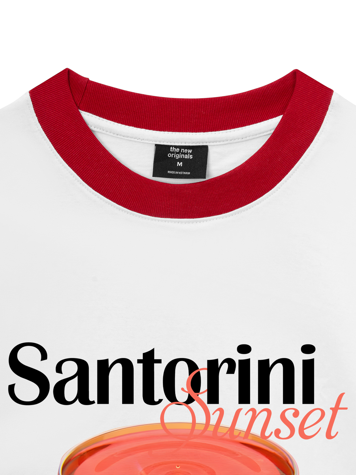 Áo Thun Ringer Relaxed Fit Fresh Santorini Sunset