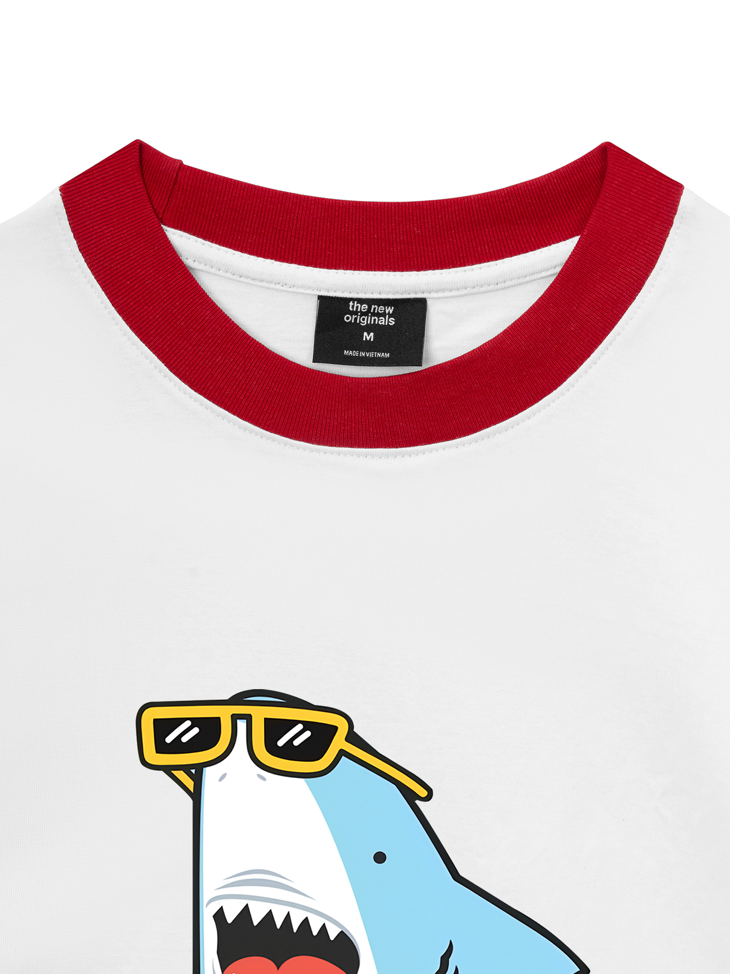 Áo Thun Ringer Relaxed Fit Ocean baby Shark