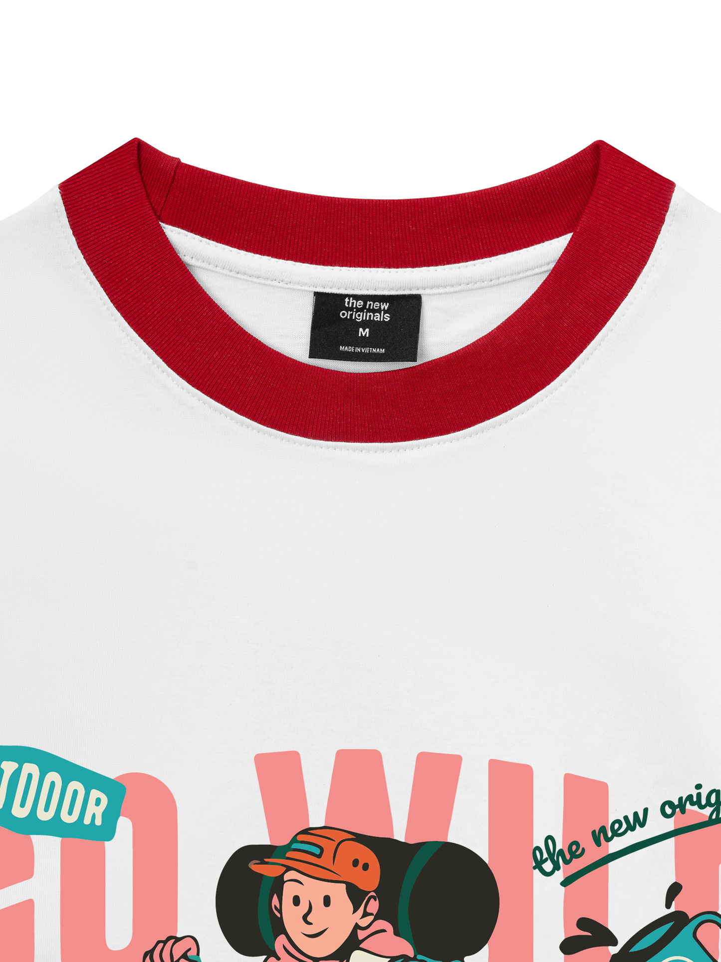 Áo Thun Ringer Relaxed Fit Go Wild Take A Hike