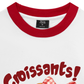 Áo Thun Ringer Relaxed Fit Sweet Pastry Red Bơ Croissant
