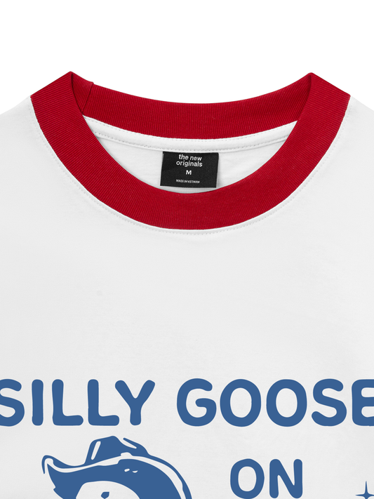 Áo Thun Ringer Relaxed Fit Silly goose