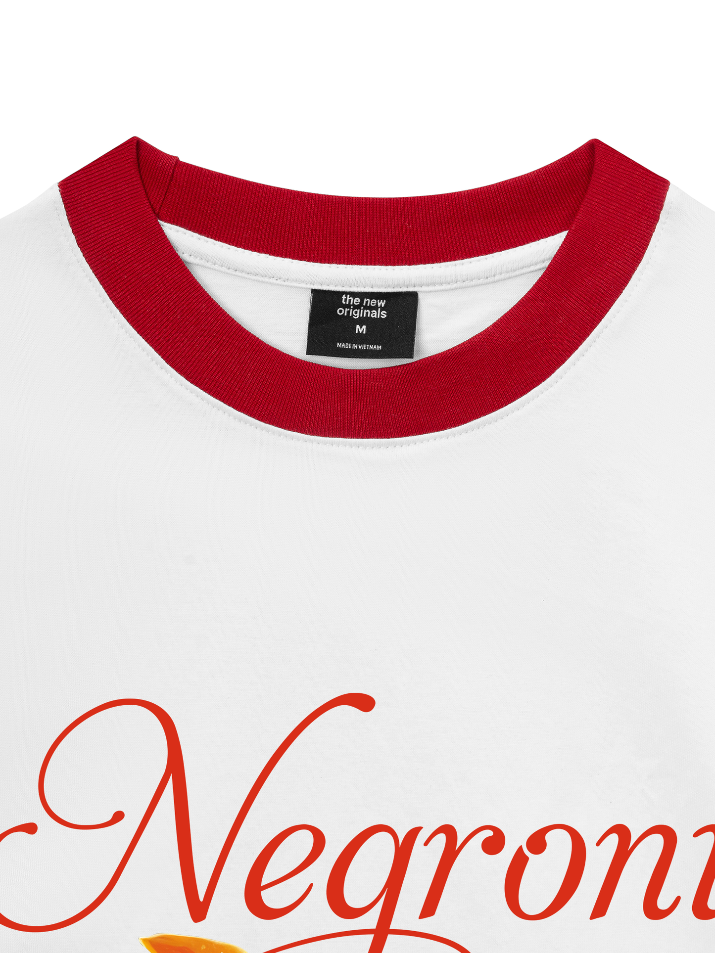 Áo Thun Ringer Relaxed Fit Fresh Red Negroni